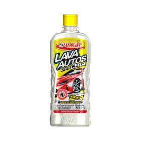 LUXCAR 2X1 LAVA AUTOS COM CERA 500ML