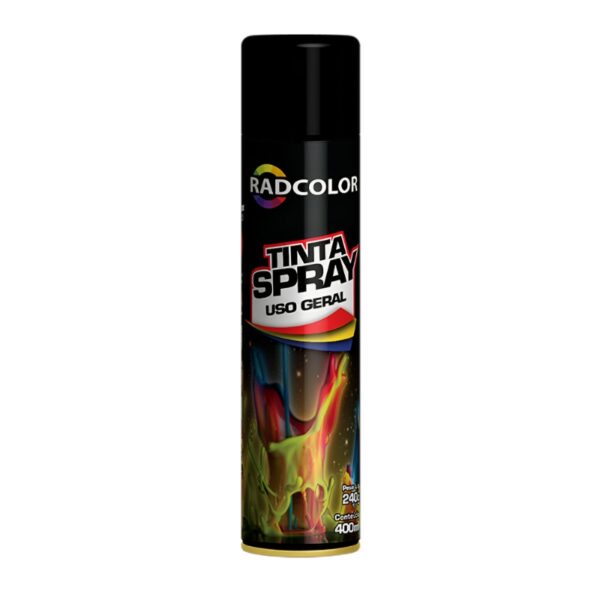 TINTA SPRAY PRETO BRILHANTE 400ML USO GERAL RADCOLOR-compressed