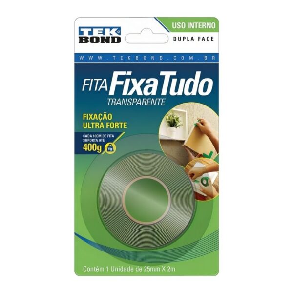 FITA DUPLA FACE FIXA TUDO 12MMX2M