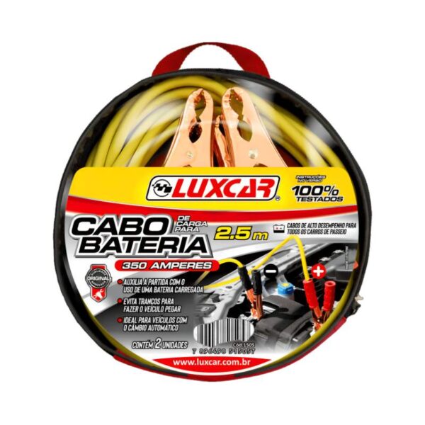 CABO TRANSF. DE CARGA DE BATERIA 2,5M LUXCAR