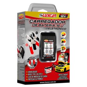 LUXCAR CARREGADOR BATERIA ELETRÔNICO 12V